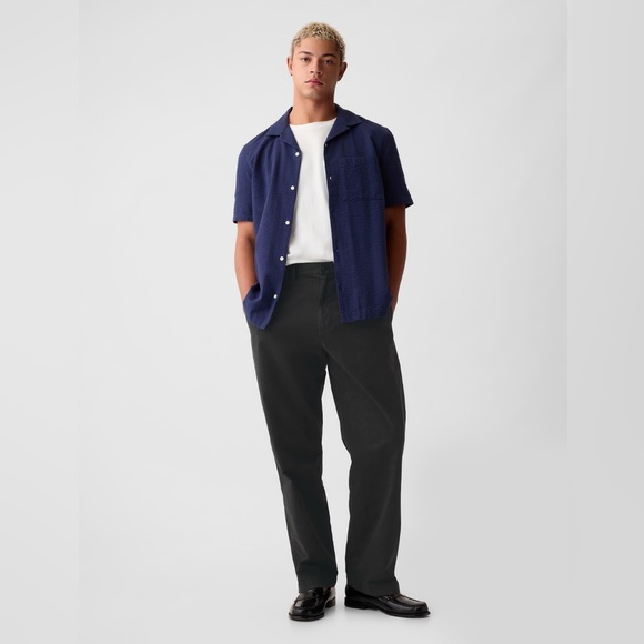 GAP Men's 90s Loose Khakis Black Chinos 34x30 - Picture 1 of 8